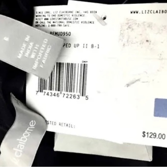 NWT LIZ CLAIBORNE Women's Classic Black Lined Blazer | Business Jacket - Picture 6 of 8